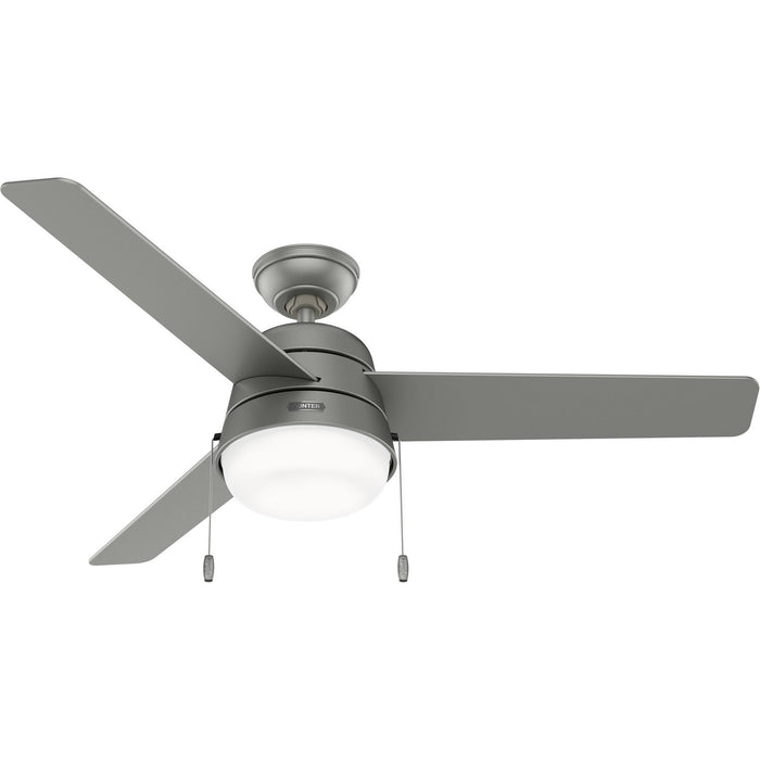 Hunter 51734 52" Ceiling Fan, Matte Silver