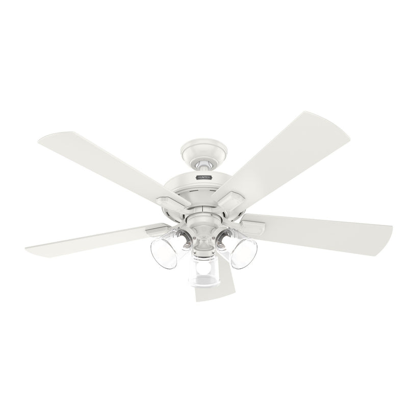 Hunter 51859 52" Ceiling Fan, Fresh White