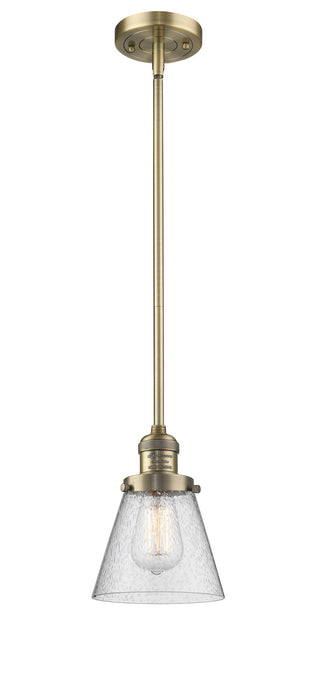 Innovations 201S-BB-G64 One Light Mini Pendant, Brushed Brass