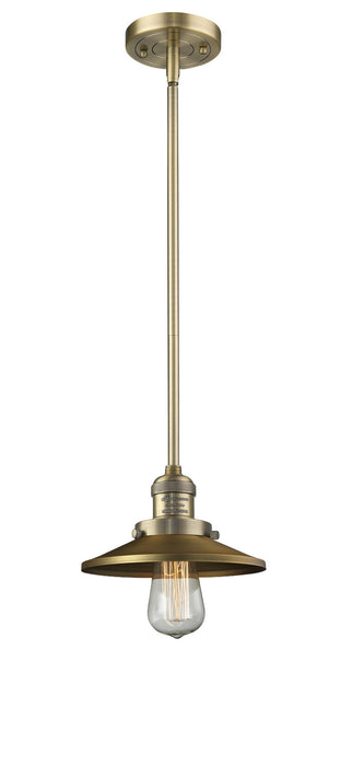 Innovations 201S-BB-M4 One Light Mini Pendant, Brushed Brass