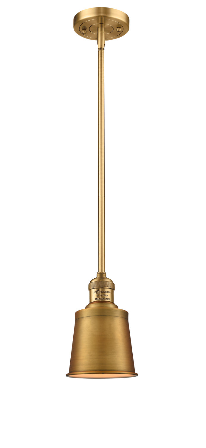 Innovations 201S-BB-M9-BB One Light Mini Pendant, Brushed Brass