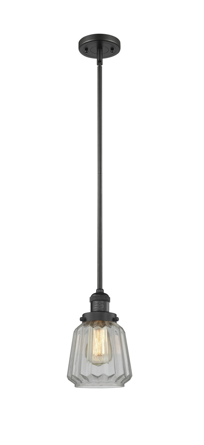 Innovations 201S-BK-G142-LED LED Mini Pendant, Matte Black