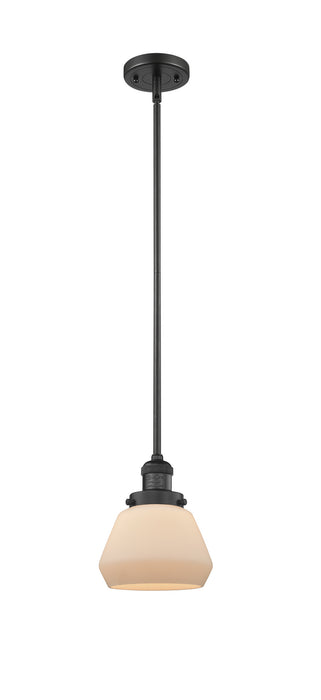 Innovations 201S-BK-G171 One Light Mini Pendant, Matte Black