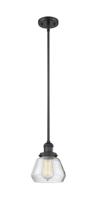 Innovations 201S-BK-G172 One Light Mini Pendant, Matte Black