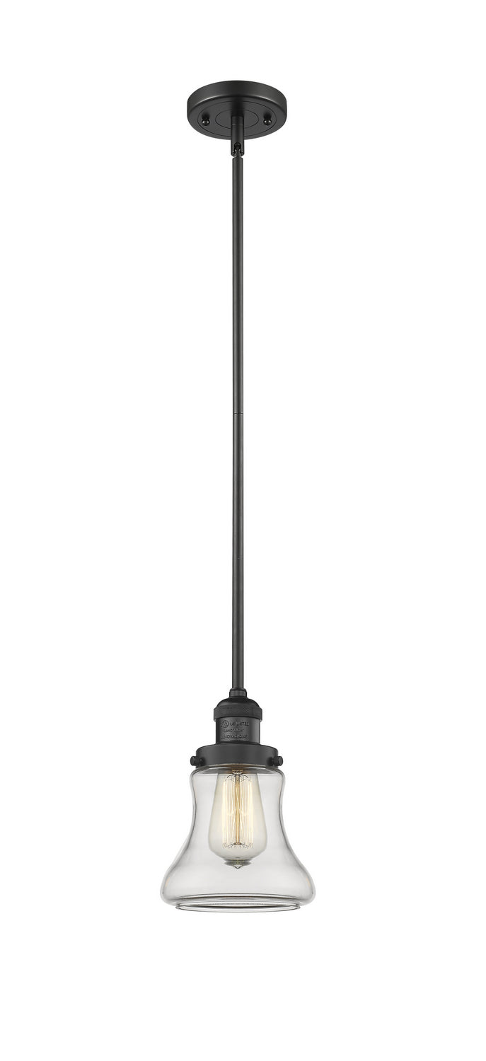 Innovations 201S-BK-G192 One Light Mini Pendant, Matte Black
