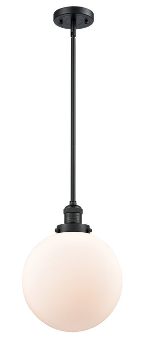 Innovations 201S-BK-G201-10-LED LED Mini Pendant, Matte Black