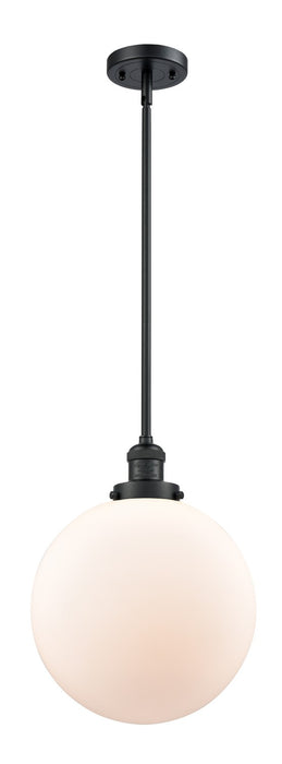 Innovations 201S-BK-G201-12-LED LED Mini Pendant, Matte Black