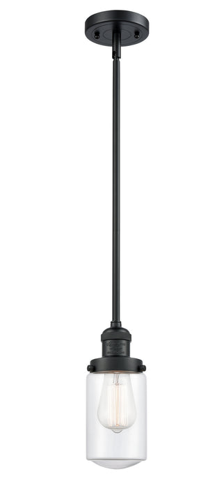 Innovations 201S-BK-G312 One Light Mini Pendant, Matte Black