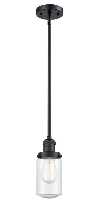Innovations 201S-BK-G314 One Light Mini Pendant, Matte Black
