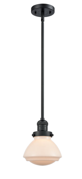 Innovations 201S-BK-G321 One Light Mini Pendant, Matte Black