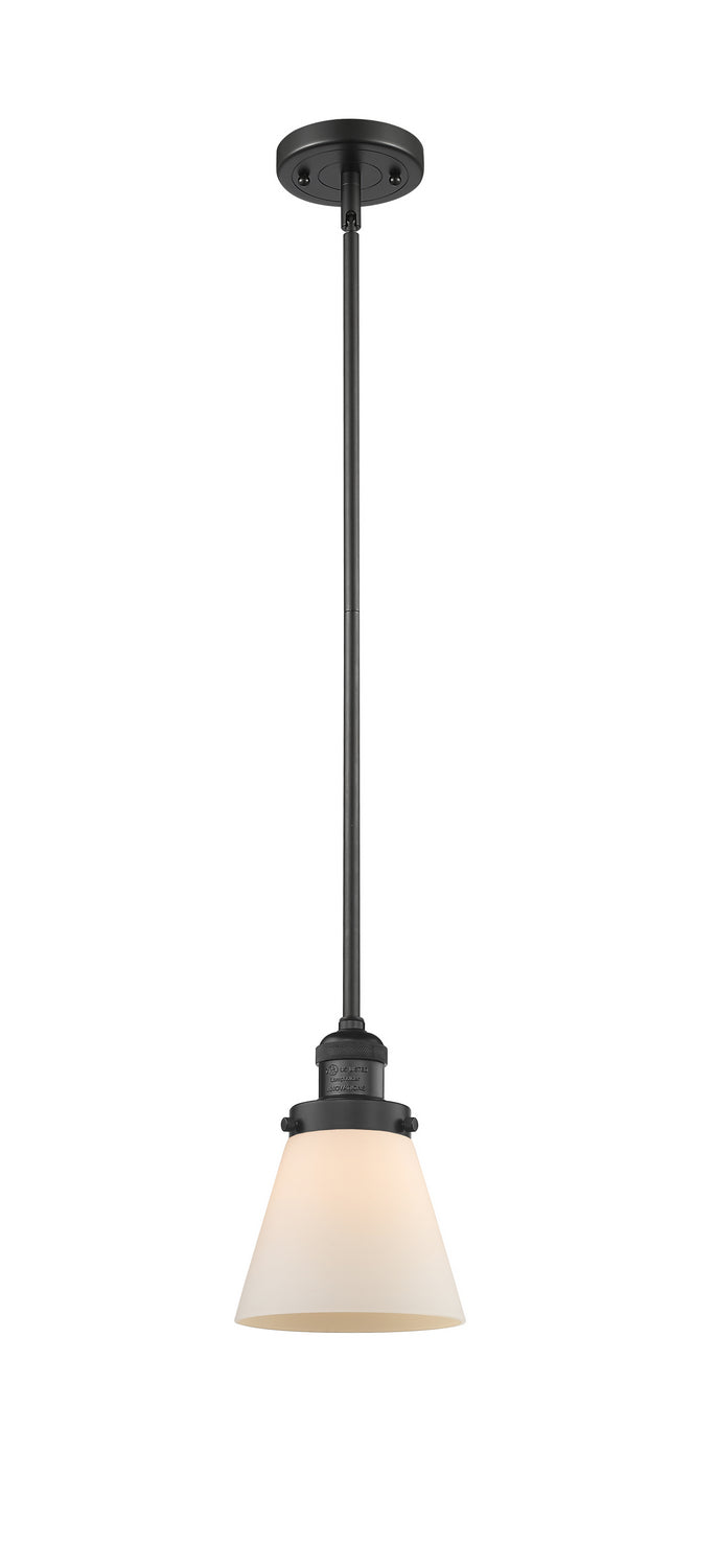 Innovations 201S-BK-G61 One Light Mini Pendant, Matte Black