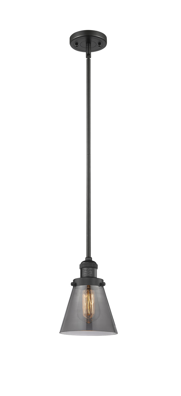 Innovations 201S-BK-G63 One Light Mini Pendant, Matte Black