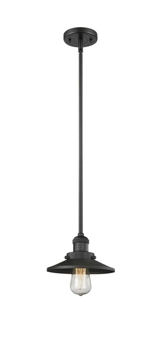 Innovations 201S-BK-M6 One Light Mini Pendant, Matte Black