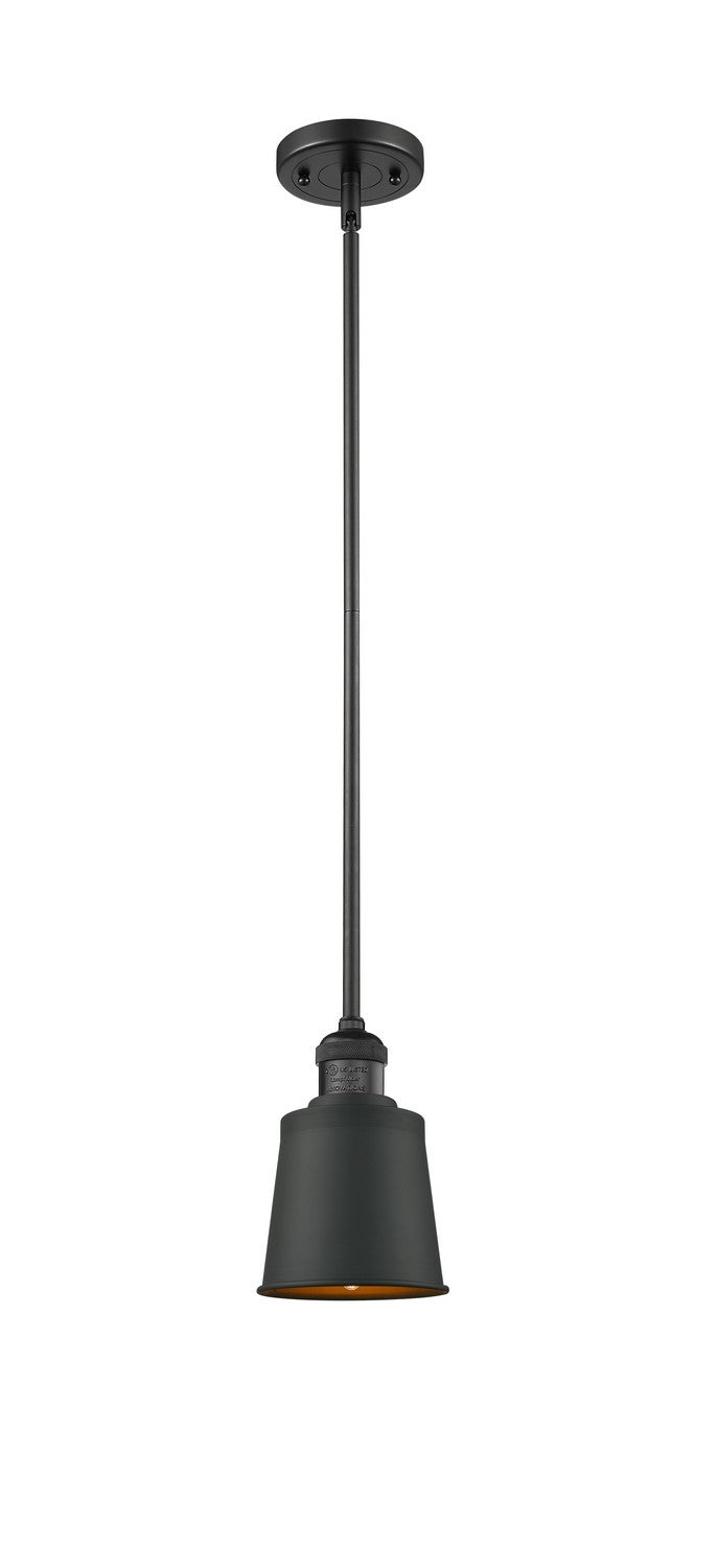 Innovations 201S-BK-M9-BK One Light Mini Pendant, Matte Black