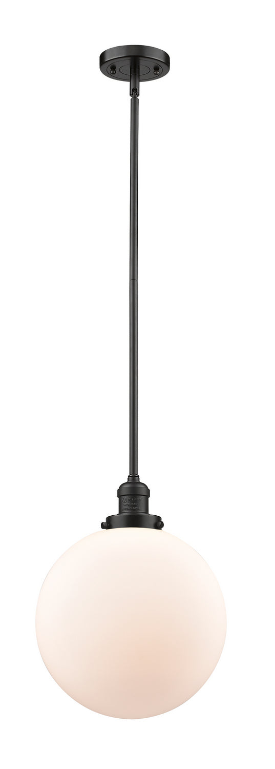Innovations 201S-OB-G201-12 One Light Mini Pendant, Oil Rubbed Bronze