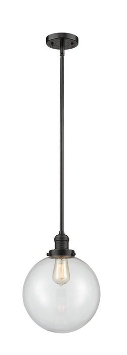 Innovations 201S-OB-G202-10 One Light Mini Pendant, Oil Rubbed Bronze