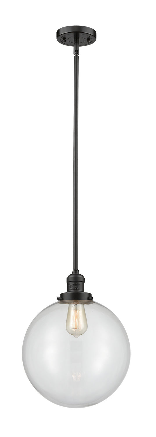 Innovations 201S-OB-G202-12 One Light Mini Pendant, Oil Rubbed Bronze