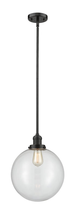 Innovations 201S-OB-G202-12 One Light Mini Pendant, Oil Rubbed Bronze