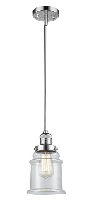 Innovations 201S-PC-G182 One Light Mini Pendant, Polished Chrome