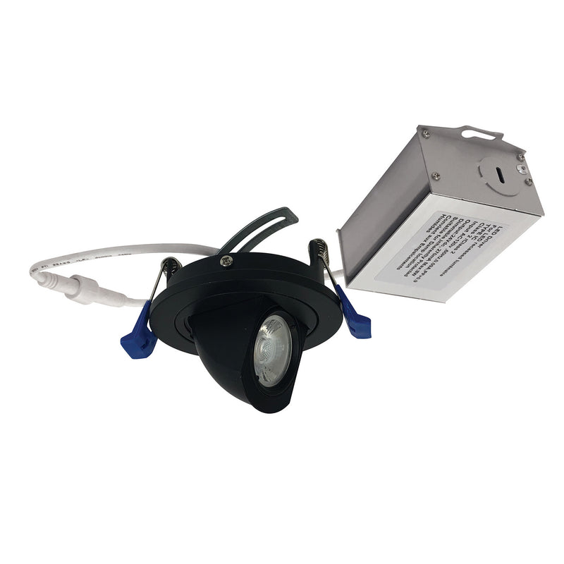 Nora Lighting NM2-2R2705027BB LED Mini Downlight, Matte Black