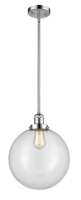 Innovations 201S-PC-G202-12 One Light Mini Pendant, Polished Chrome