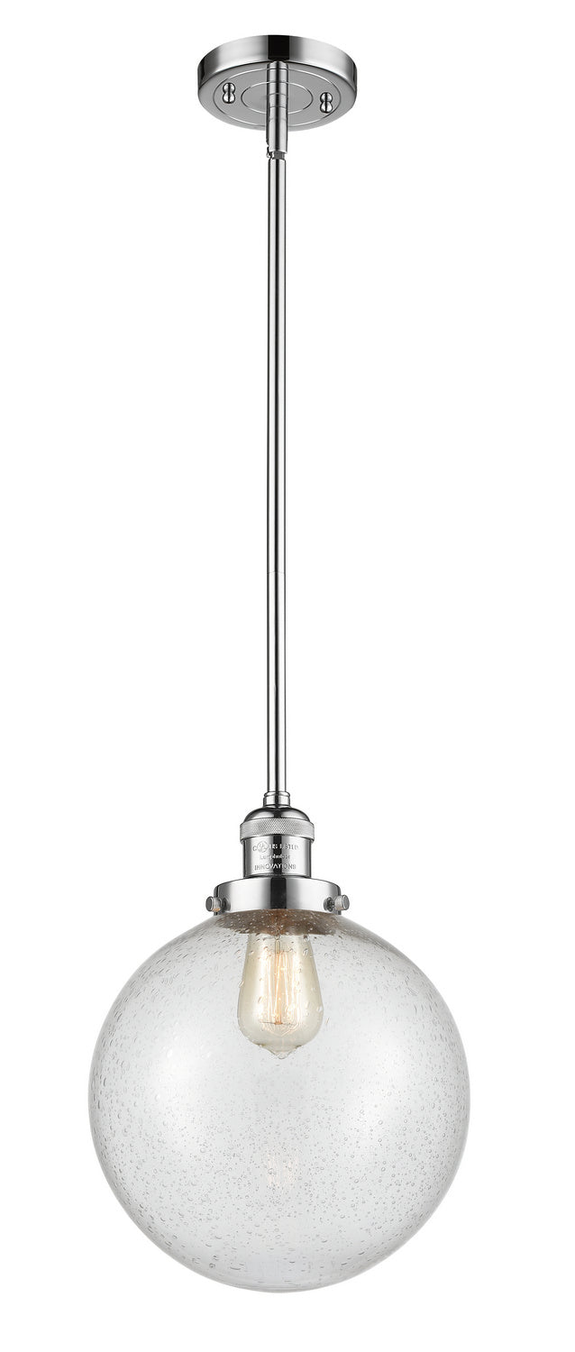 Innovations 201S-PC-G204-10 One Light Mini Pendant, Polished Chrome