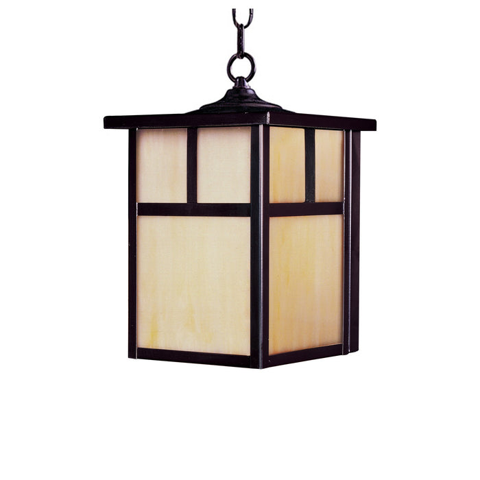 Maxim 4058HOBU One Light Outdoor Hanging Lantern, Burnished