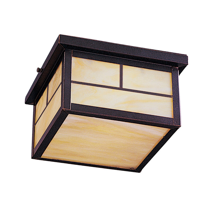 Maxim 4059HOBU Two Light Outdoor Ceiling Mount, Burnished