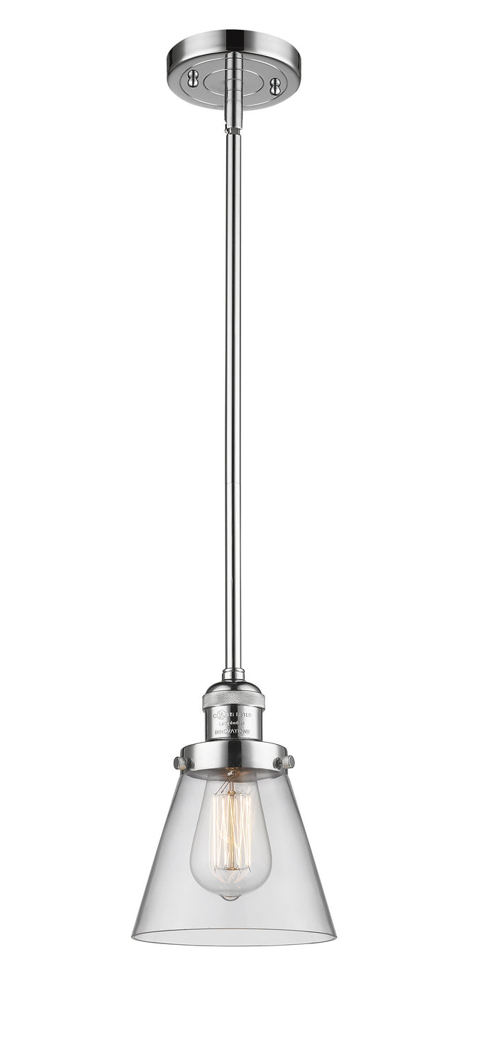 Innovations 201S-PC-G62 One Light Mini Pendant, Polished Chrome