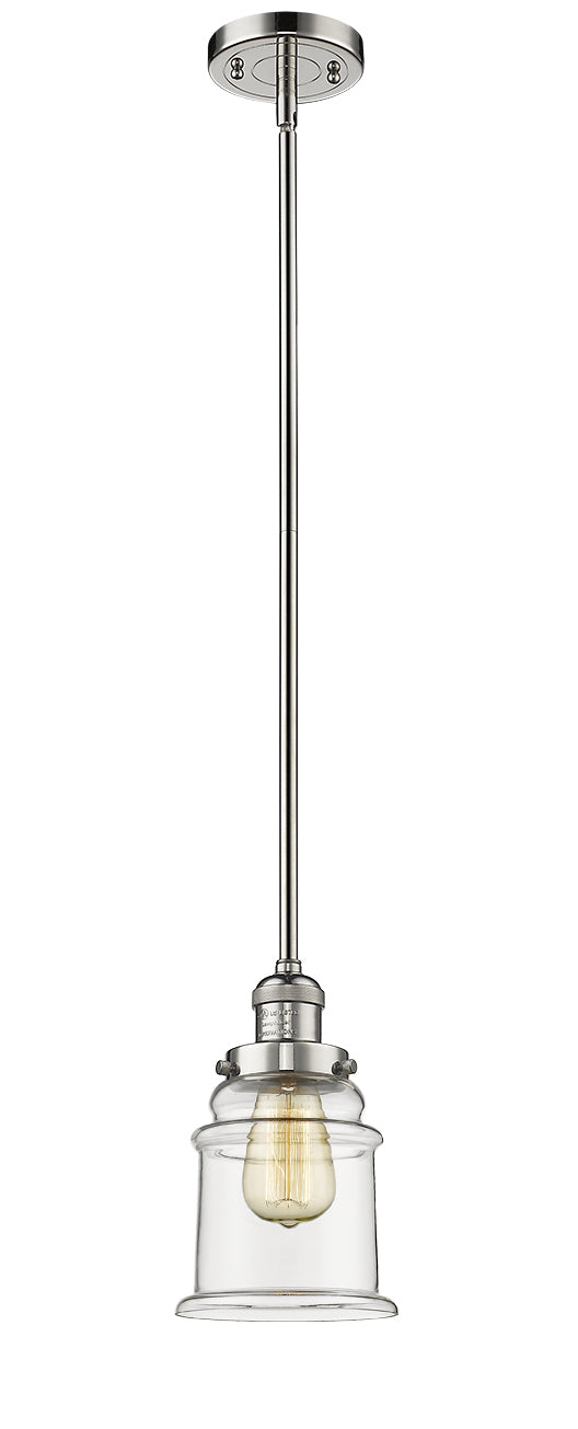 Innovations 201S-PN-G182-LED LED Mini Pendant, Polished Nickel