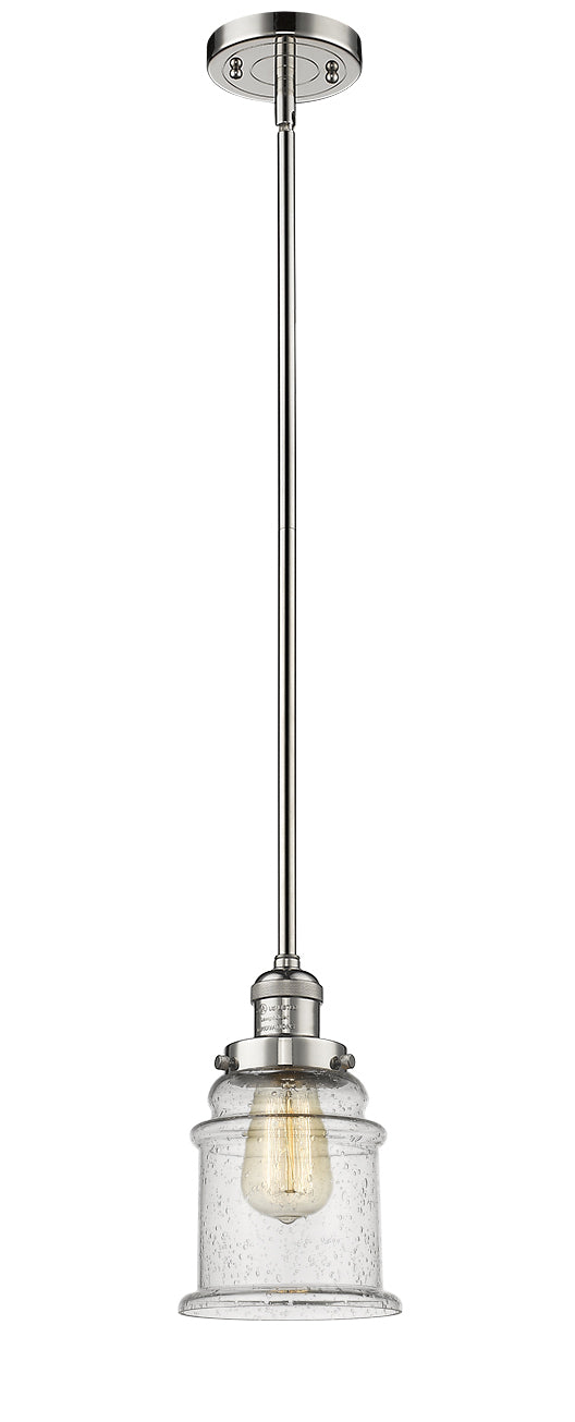 Innovations 201S-PN-G184-LED LED Mini Pendant, Polished Nickel