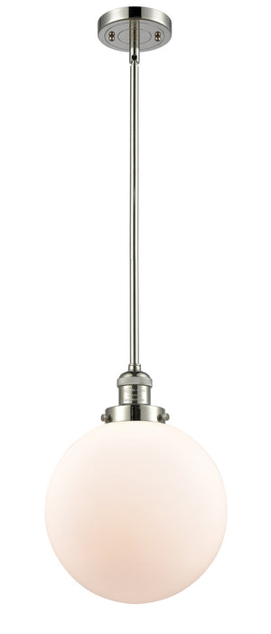 Innovations 201S-PN-G201-10 One Light Mini Pendant, Polished Nickel