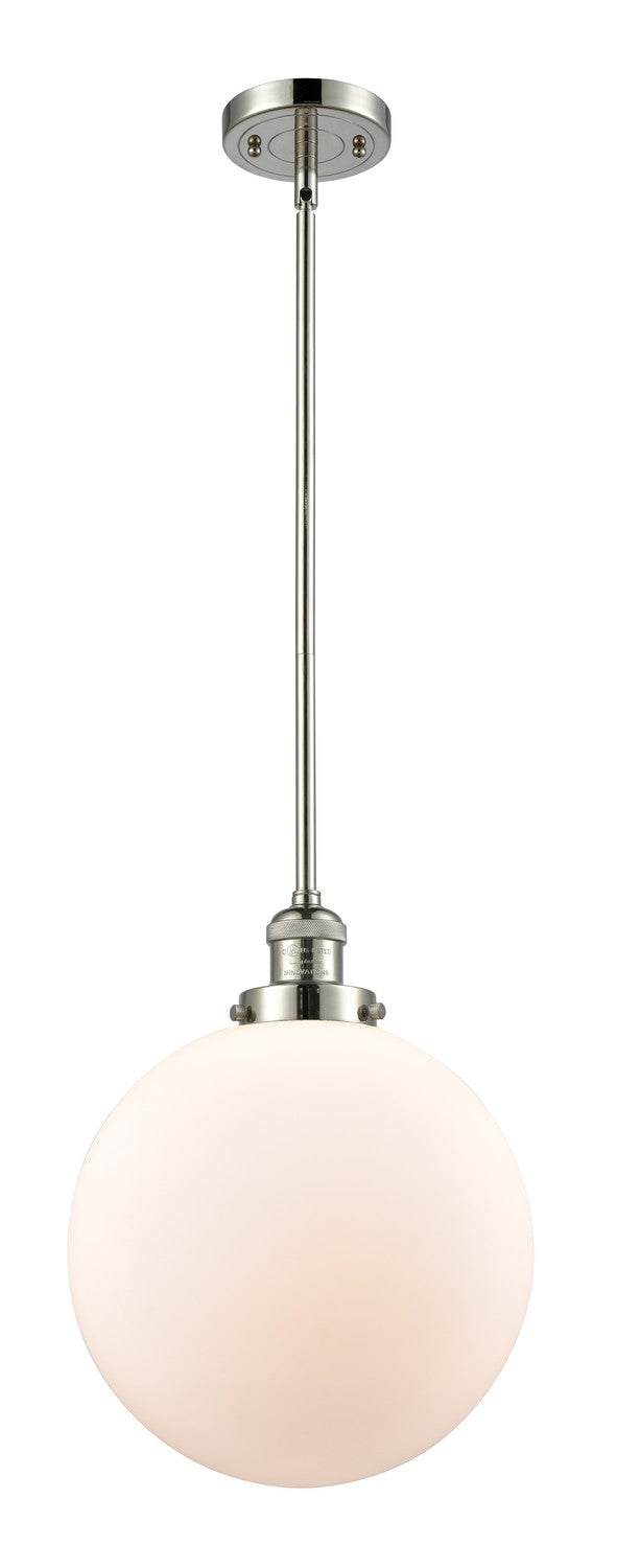 Innovations 201S-PN-G201-12-LED LED Mini Pendant, Polished Nickel