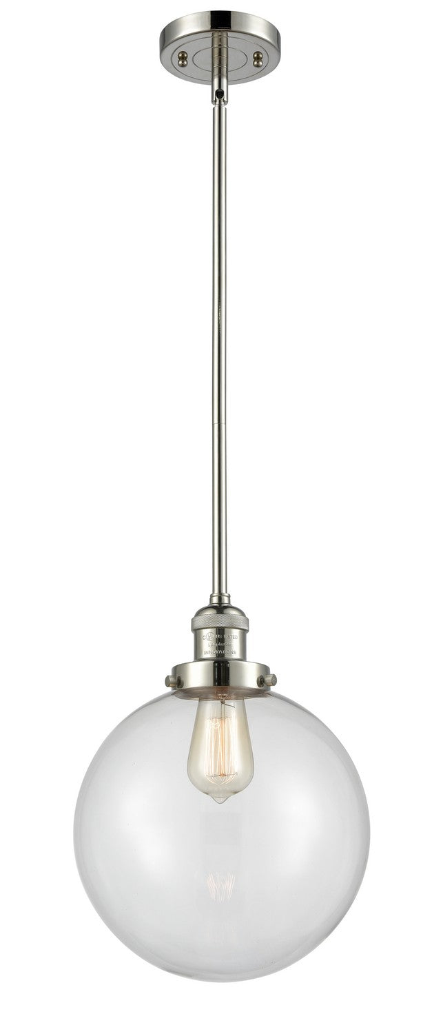 Innovations 201S-PN-G202-10-LED LED Mini Pendant, Polished Nickel