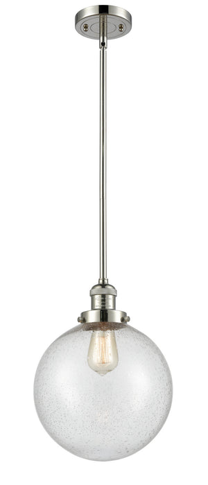 Innovations 201S-PN-G204-10 One Light Mini Pendant, Polished Nickel