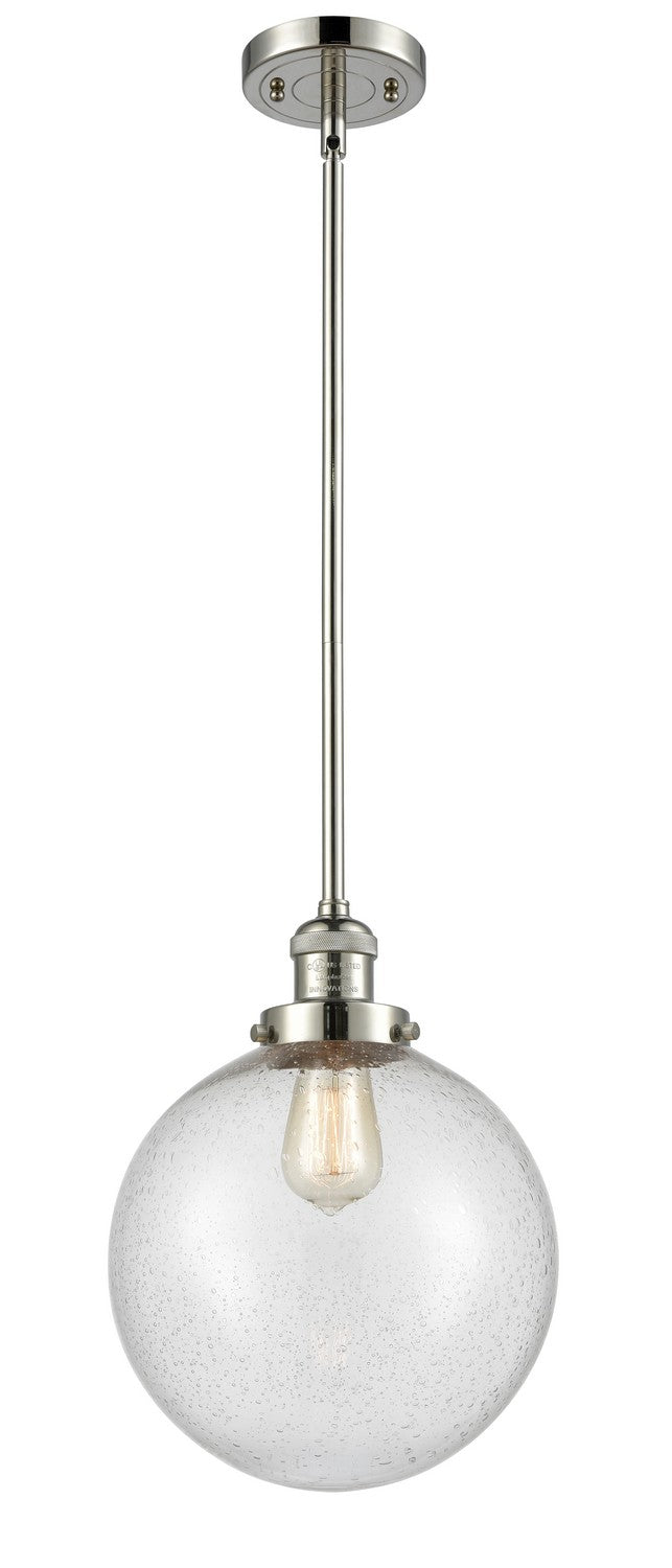 Innovations 201S-PN-G204-10-LED LED Mini Pendant, Polished Nickel