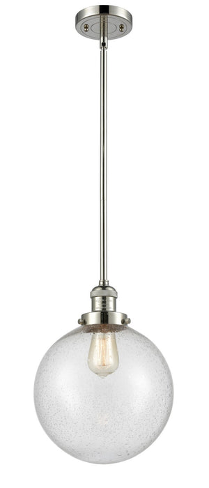 Innovations 201S-PN-G204-10-LED LED Mini Pendant, Polished Nickel