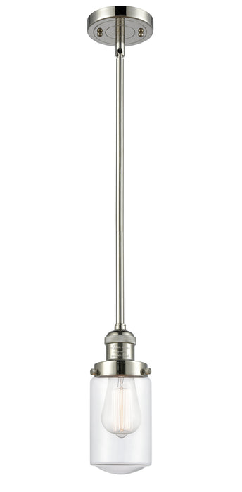 Innovations 201S-PN-G312 One Light Mini Pendant, Polished Nickel