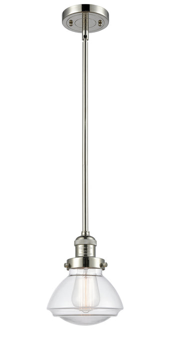 Innovations 201S-PN-G322 One Light Mini Pendant, Polished Nickel