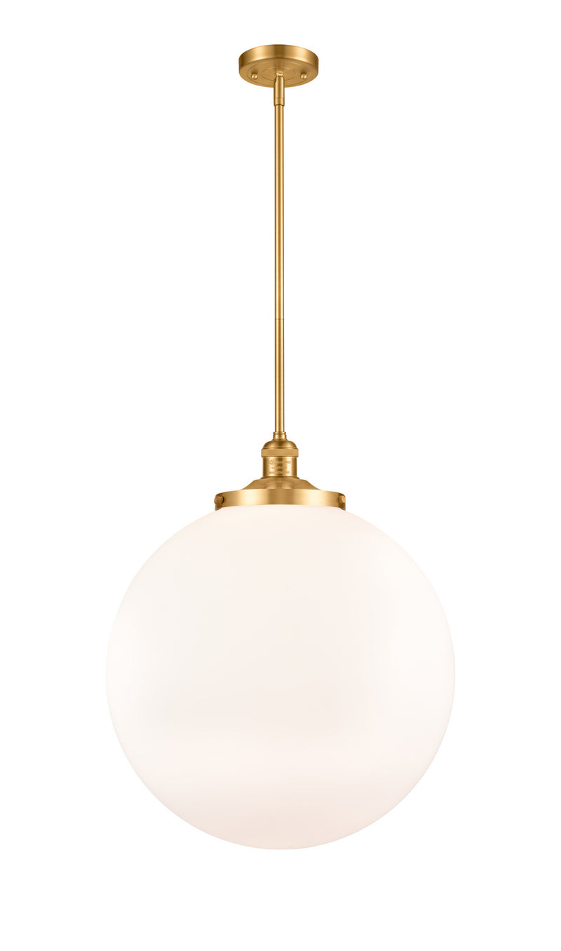 Innovations 201S-SG-G201-18 One Light Pendant, Satin Gold