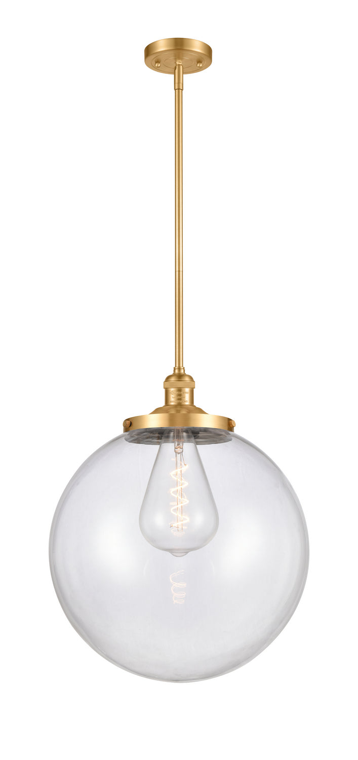 Innovations 201S-SG-G202-14 One Light Pendant, Satin Gold