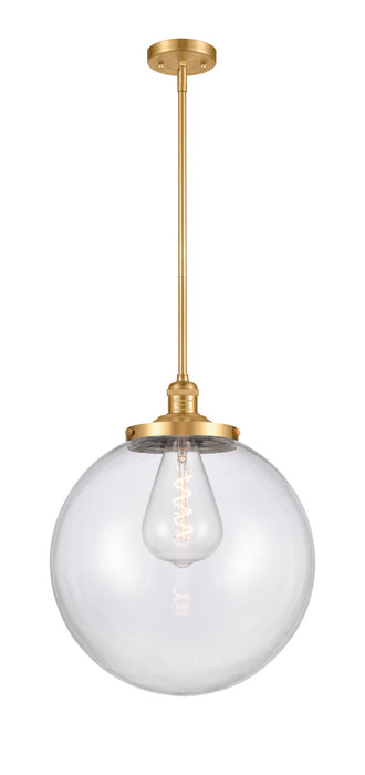 Innovations 201S-SG-G202-14 One Light Pendant, Satin Gold