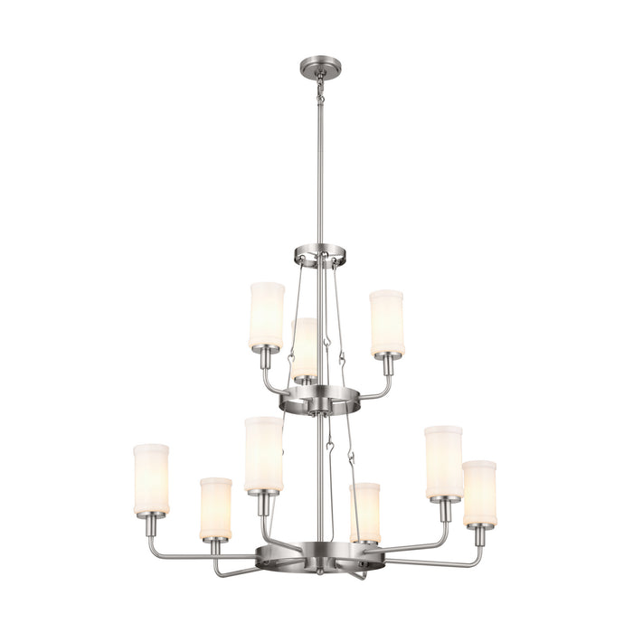 Kichler 52452CLP Nine Light Chandelier, Classic Pewter