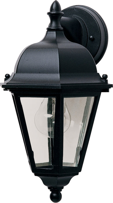 Maxim 1000BK One Light Outdoor Wall Lantern, Black
