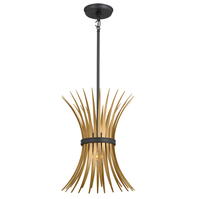 Kichler 52460BK One Light Pendant, Black