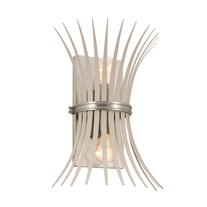 Kichler 52461NI Two Light Wall Sconce, Brushed Nickel