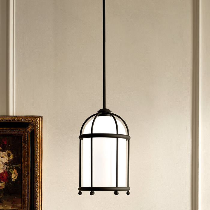 Kichler 52464BKT One Light Pendant, Textured Black