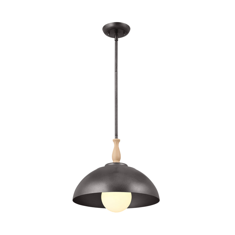 Kichler 52476AVI One Light Pendant, Anvil Iron