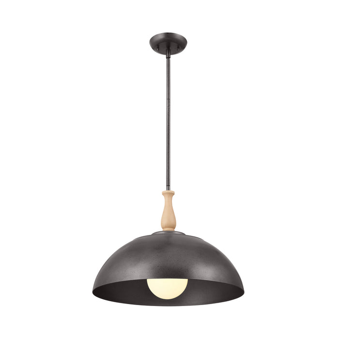 Kichler 52477AVI One Light Pendant, Anvil Iron