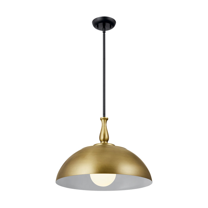Kichler 52477NBR One Light Pendant, Natural Brass